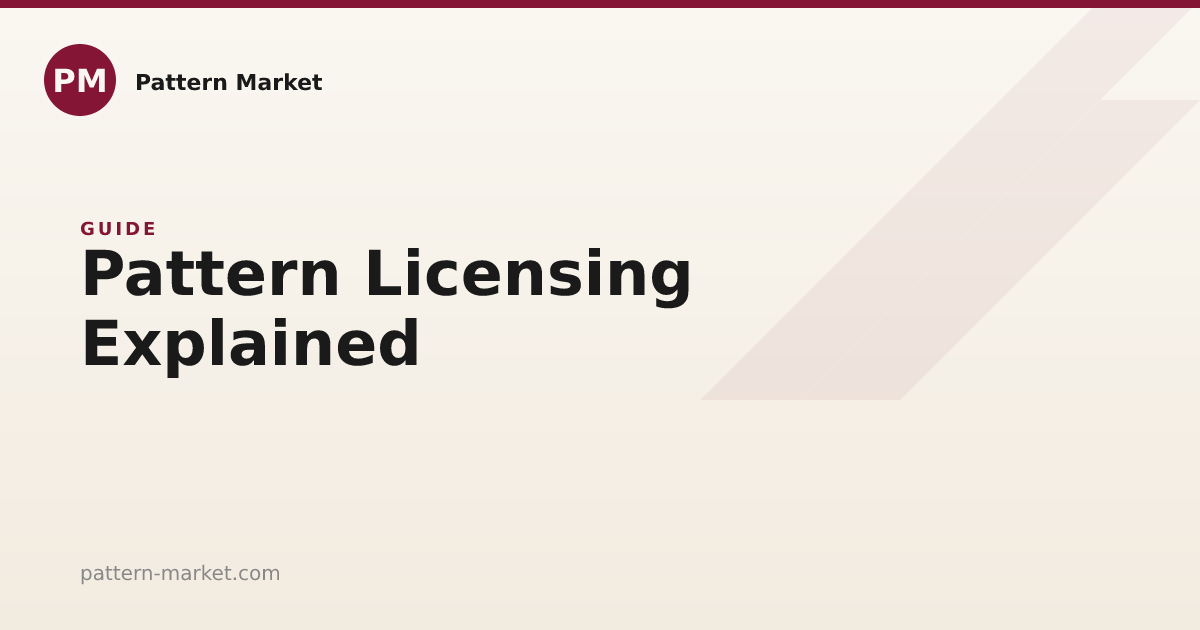 Pattern Licensing Explained | Pattern Market